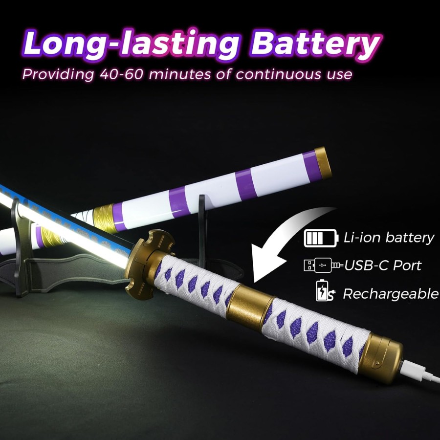 One Piece Roronoa Zoro Sword 100cm Sk02 (Led Light) Rechargeable One Piece Roronoa Zoro Sword 100cm Sk02 (Led Light) Rechargeable