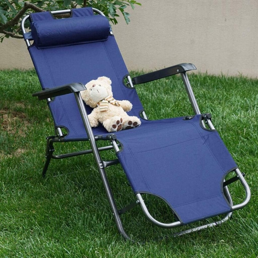 Foldable Portable Lightweight Adjustable Camping Reclining Chair