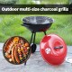 Portable Round Charcoal BBQ Grill Stove Portable Round Charcoal BBQ Grill Stove
