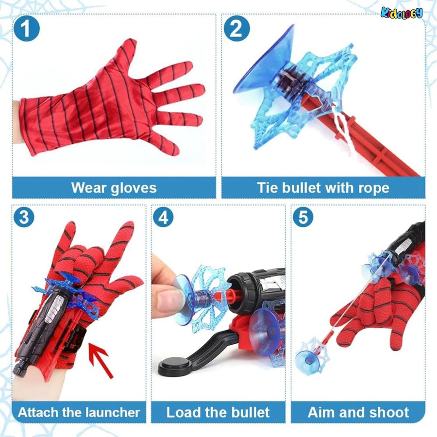 Spider Web Shooter Launcher Wrist Toys