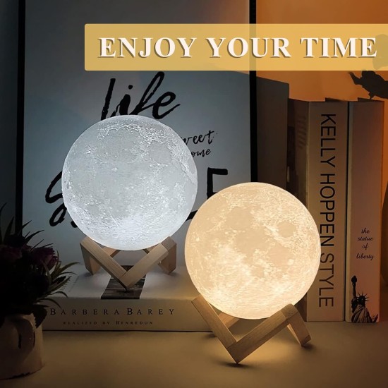 3D Moon lamp light RGB 15cm