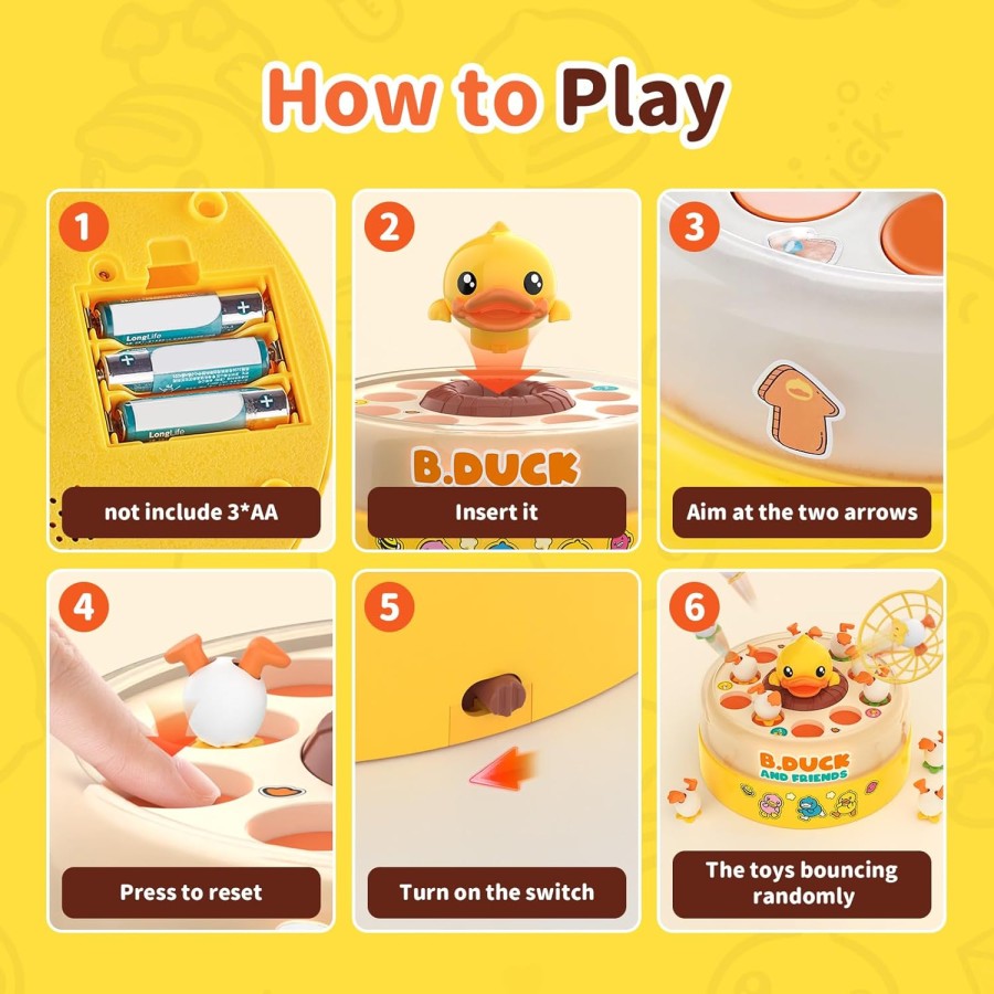 B.Duck Bouncing Carousel Toy