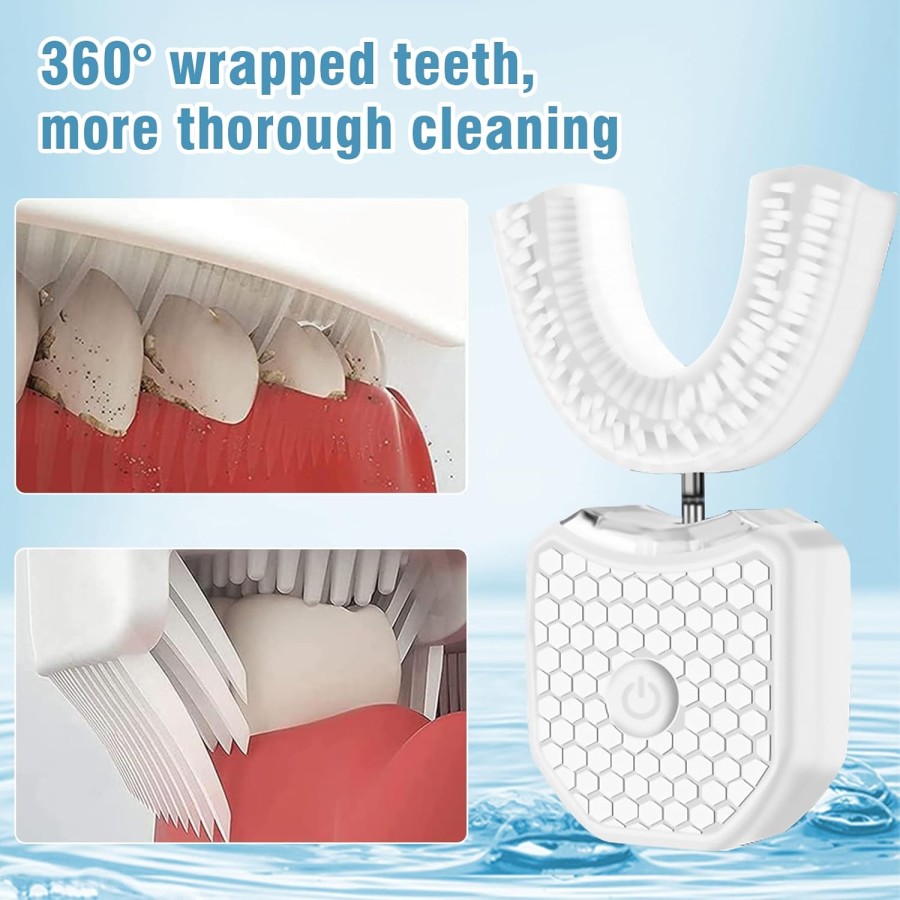  Electric Ultrasonic U Shaped Toothbrush