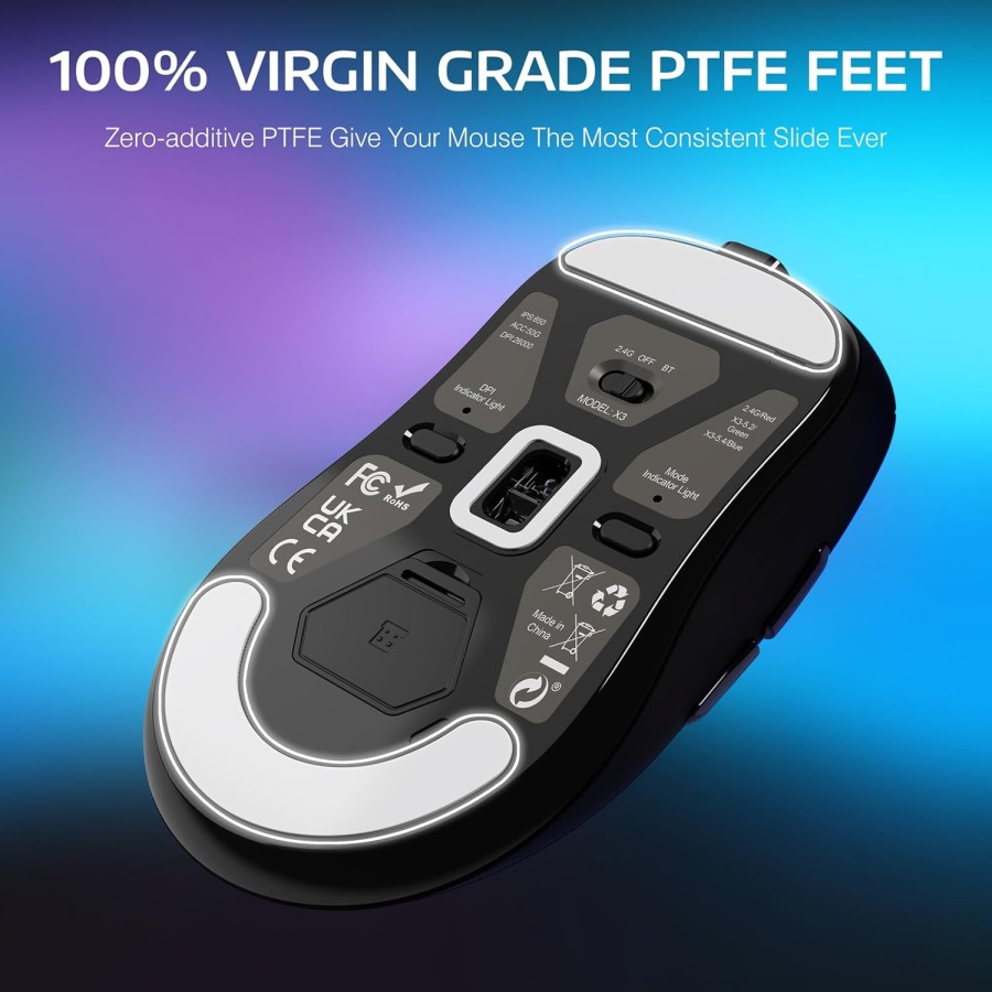 ATTACK SHARK X3 Wireless 26K DPI Gaming Mouse - Black