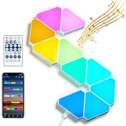 DIY Triangular LED Pannel Gaming Decor Light 12panels DIY Triangular LED Pannel Gaming Decor Light 12panels