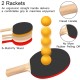 Table Tennis Set with 4 Rackets and 6 Balls With Retractable Net