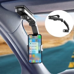 Sun Visor Cell Phone Holder for Car, 1080° Rotatable Sun Visor Cell Phone Holder for Car, 1080° Rotatable