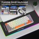 SUNNYSEE K61 Mechanical Keyboard in White - Blue Switch