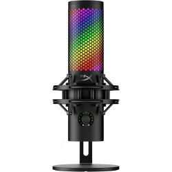 HyperX Quadcast S Customizable Lighting RGB USB Microphone - Black/Grey HyperX Quadcast S Customizable Lighting RGB USB Microphone - Black/Grey