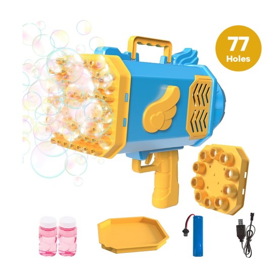 Blower Bubble Gun Machine 77holes