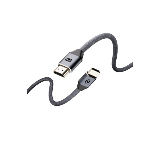 Powerology 8K HDMI Braided Cable 3M - Gray