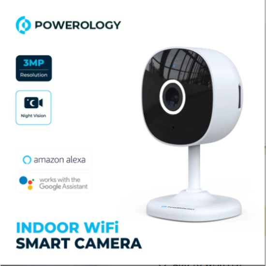 Powerology Indoor Wifi Smart Camera - White