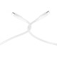 Powerology Braided Cable with USB-C To USB-C Data Transfer and Fast Charging - White