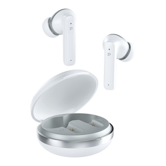 Powerology TWS Earphone with Quard Mic ENC - white