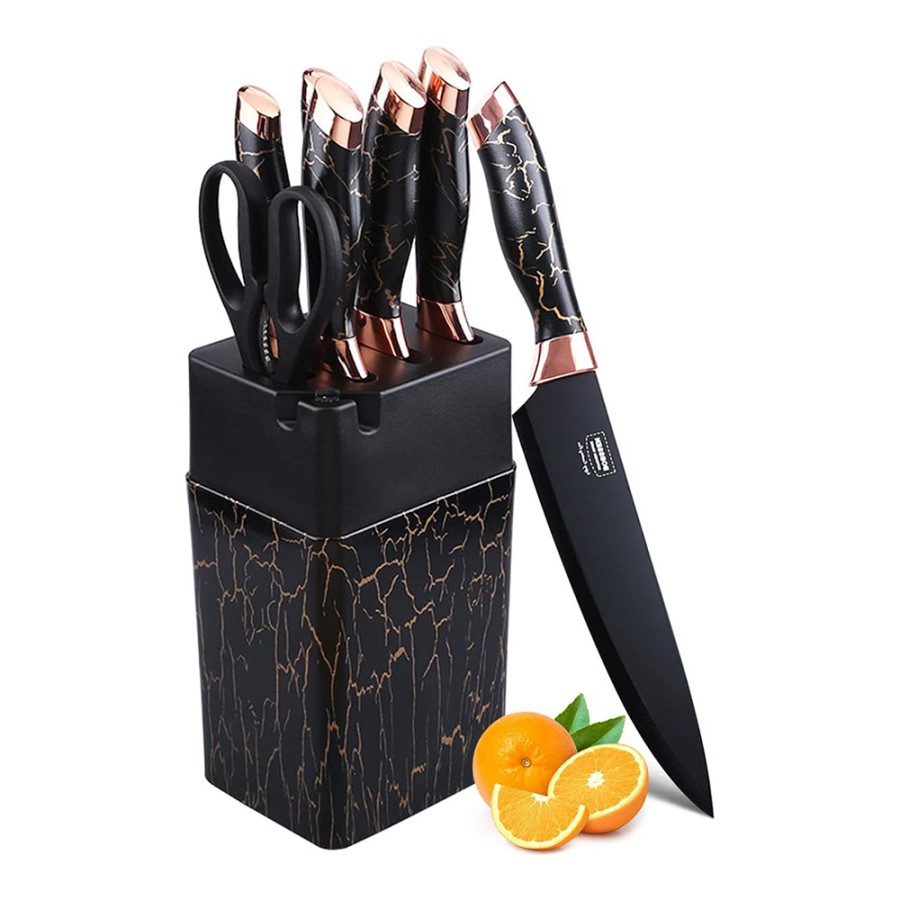 7 Piece Knife Block Set with Sharpening