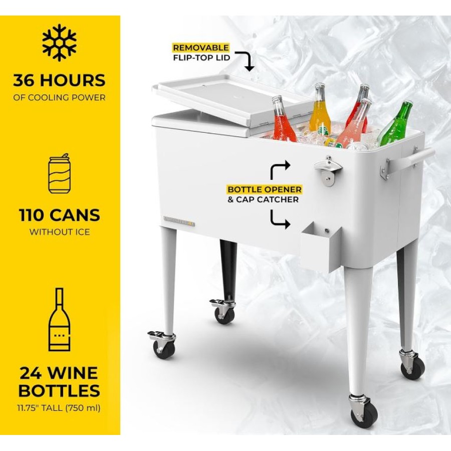 80-Liter Portable Cooling Box and Cart