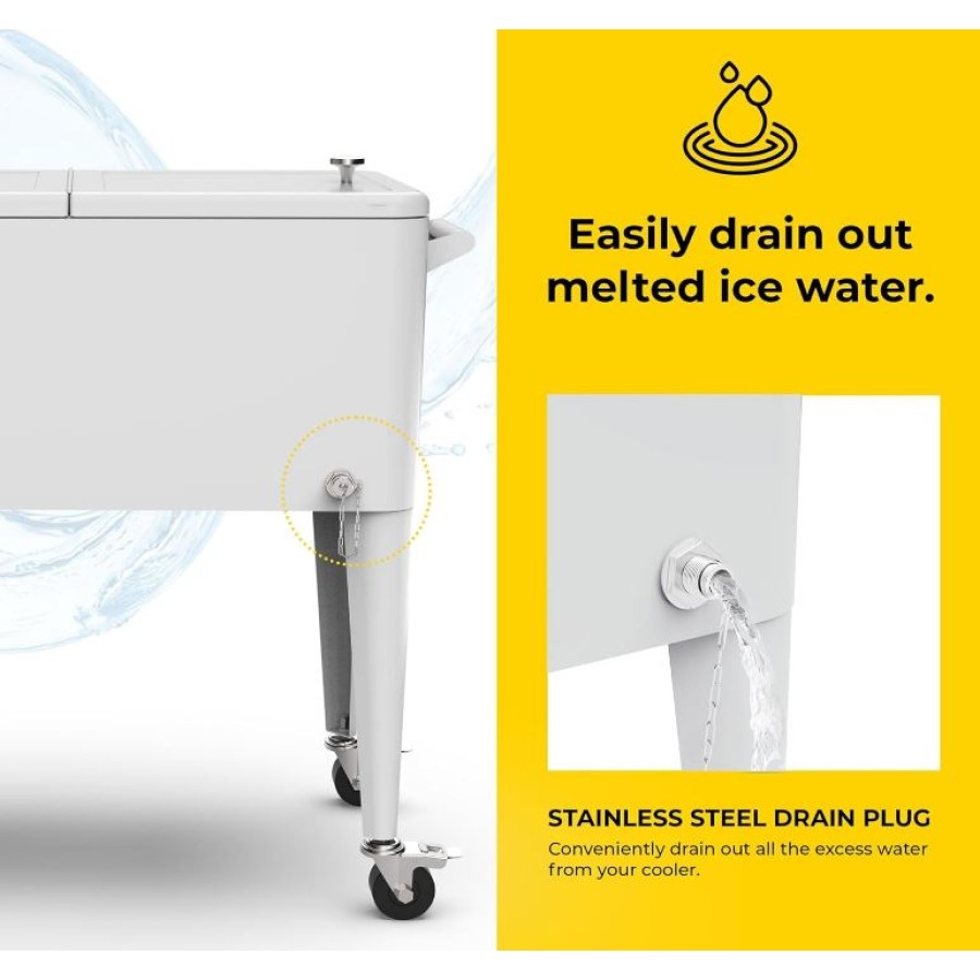 80-Liter Portable Cooling Box and Cart