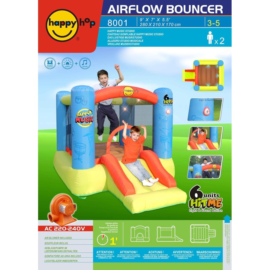 Happy Music Studio Interactive Inflatable Jumping Bouncer Happy Music Studio Interactive Inflatable Jumping Bouncer