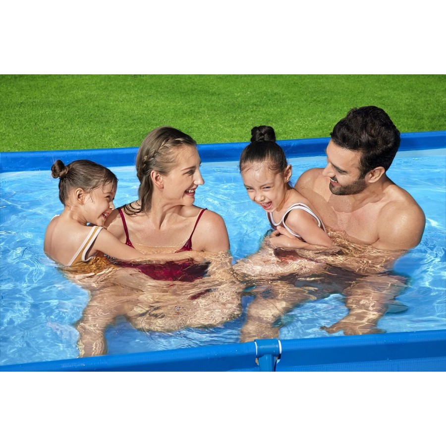 Bestway Steel Pro Rectangular Pool- 56403 (259x170x61cm) Bestway Steel Pro Rectangular Pool- 56403 (259x170x61cm)