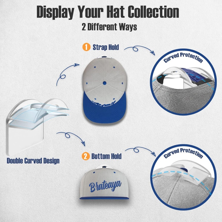 Adhesive Wall Hat Hooks for Cap - 1Pcs