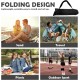Backrest Foldable Lounge Chair - Black