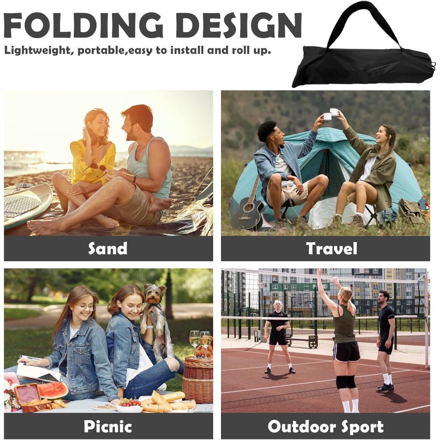 Backrest Foldable Lounge Chair - Black