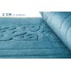 Prayer Rug Mat with Back Sitter Support - Light Blue