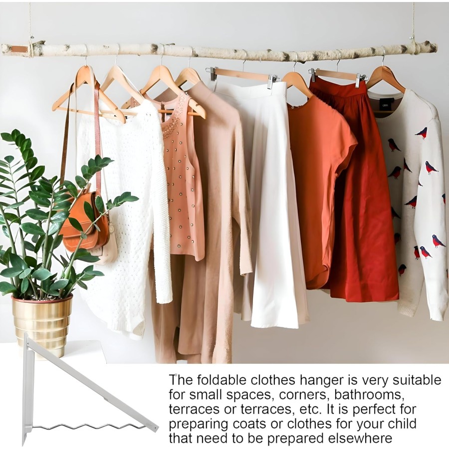 Foldable Wall Mount Wavy Clothes Drying Rack Foldable Wall Mount Wavy Clothes Drying Rack