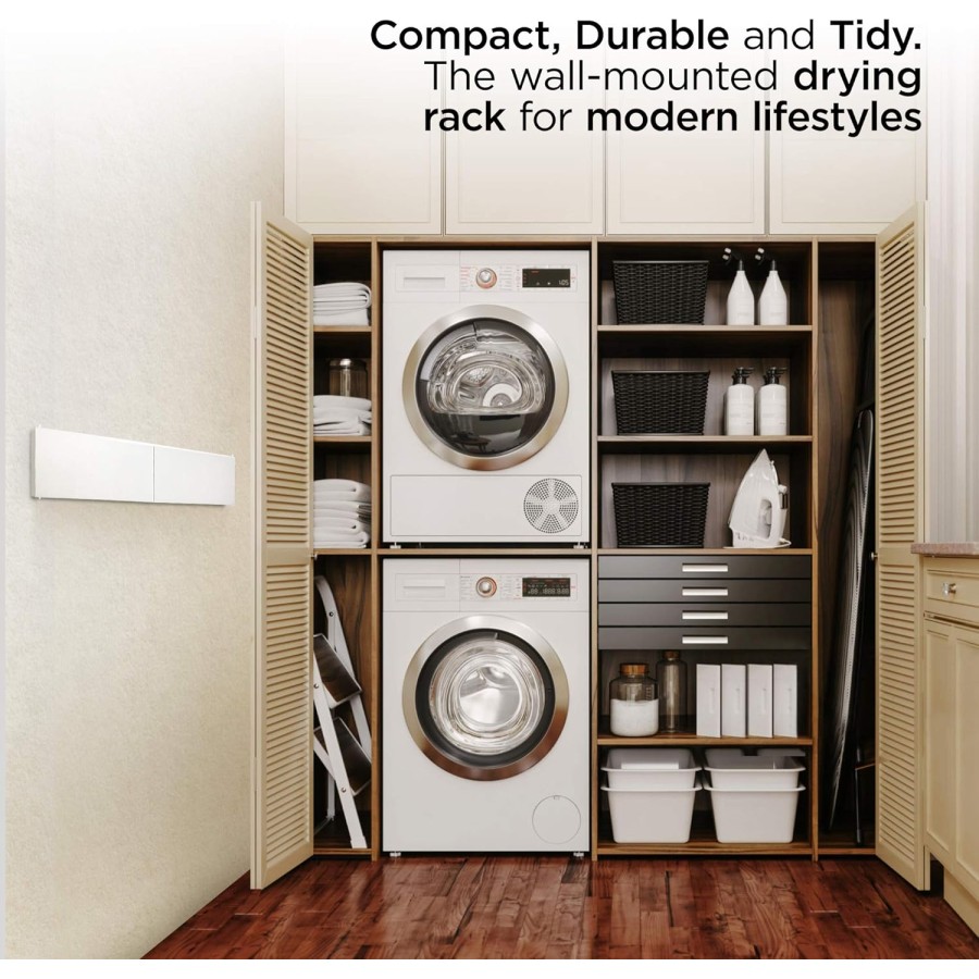 Wall Mounted  Laundry Drying Rack - 80cm