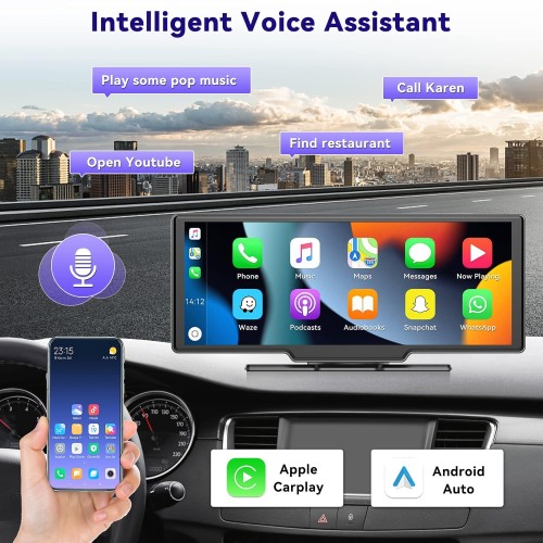 10.26 Inch IPS Touch Screen Apple & Android Wireless Carplay