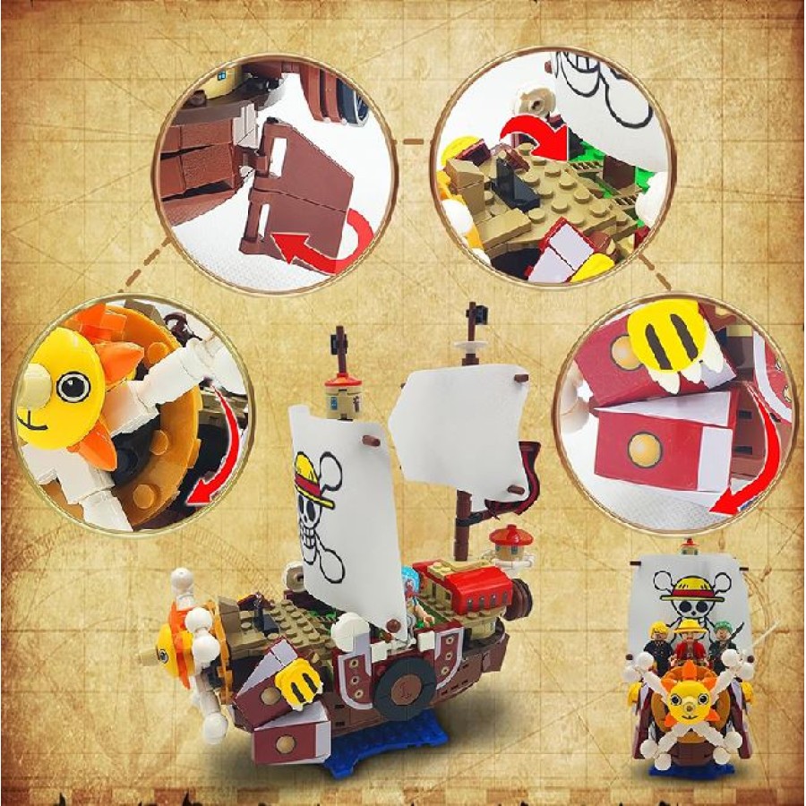 One Piece Thousand Sunny Pirate Ship Building Kit - 432pCS