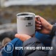 Stanley Stainless Steel Thermos Camp Mug Cup 12.5Oz / 370ml - White