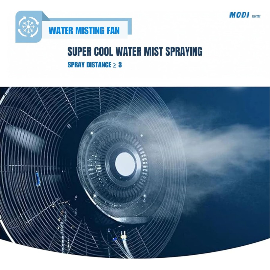 MODI 42L Misting Stand Fan – Resident & Outdoor Use