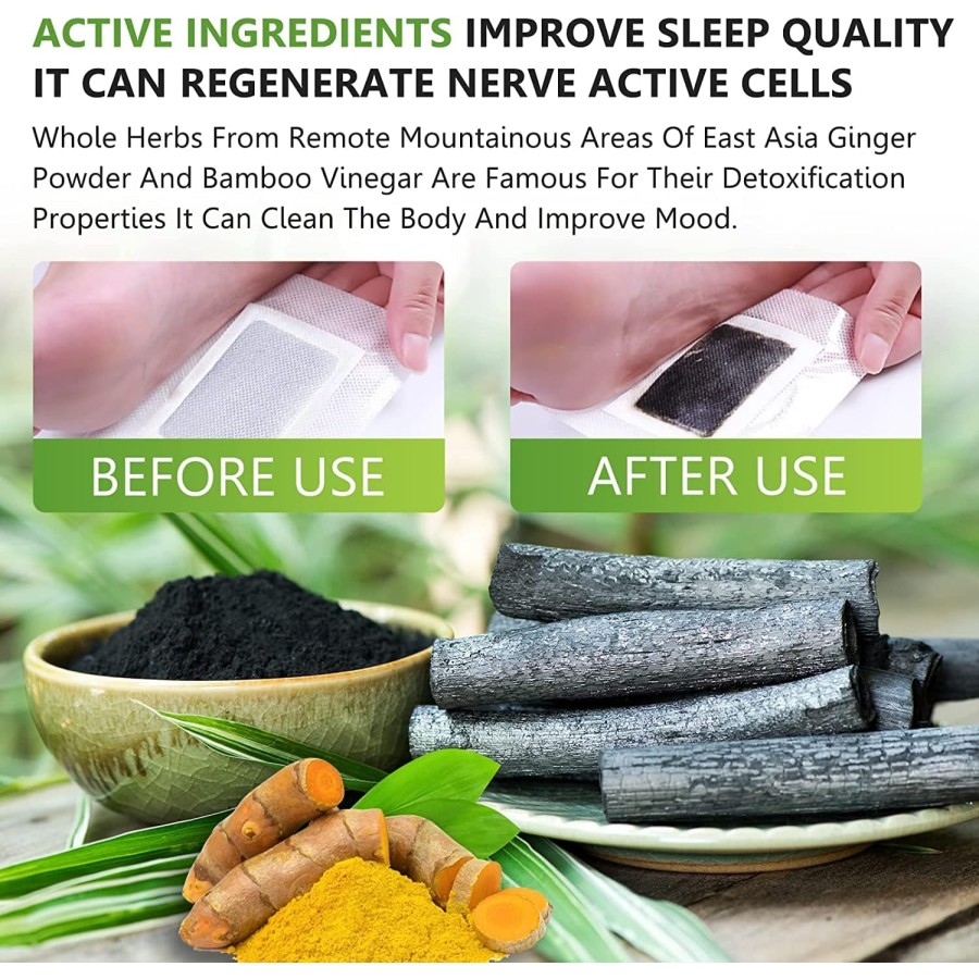 Deep Cleaning Bamboo Foot Care Patches - 10Pcs Deep Cleaning Bamboo Foot Care Patches - 10Pcs