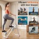 Adjustable Fitness Stepper with Display Screen - White