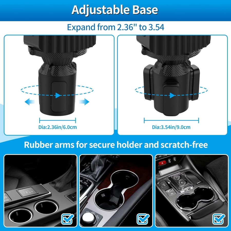 4-in-1 Adjustable Car Tray with 360° Rotation 4-in-1 Adjustable Car Tray with 360° Rotation