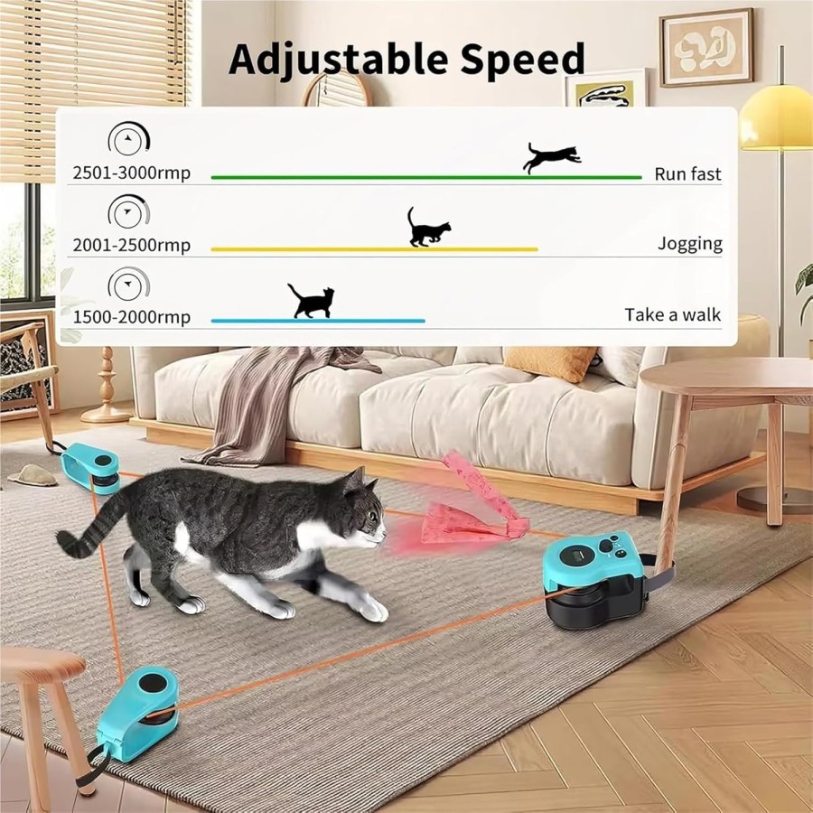 Interactive Cat Toy with Running Wheel