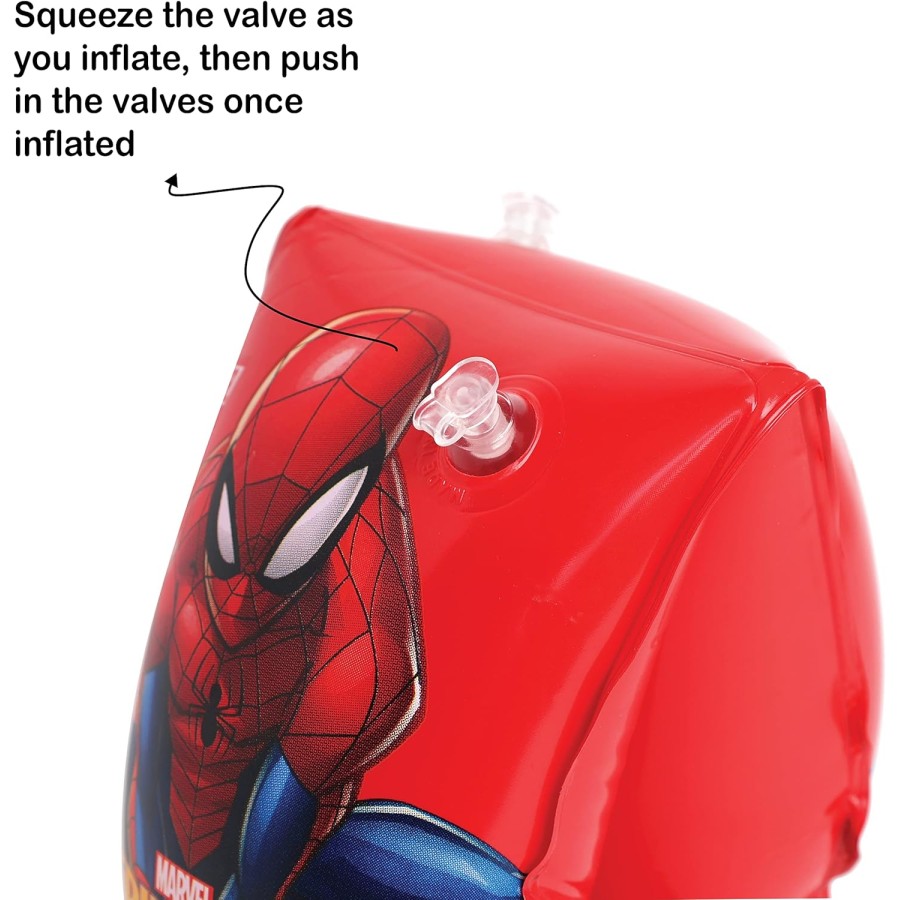Bestway Spiderman Inflatable Swimming Armband - 98001 Bestway Spiderman Inflatable Swimming Armband - 98001