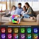 G Shape 4 in1 Ambient Light, BT Speaker, Wireless Charging , Digital Clock Lamp