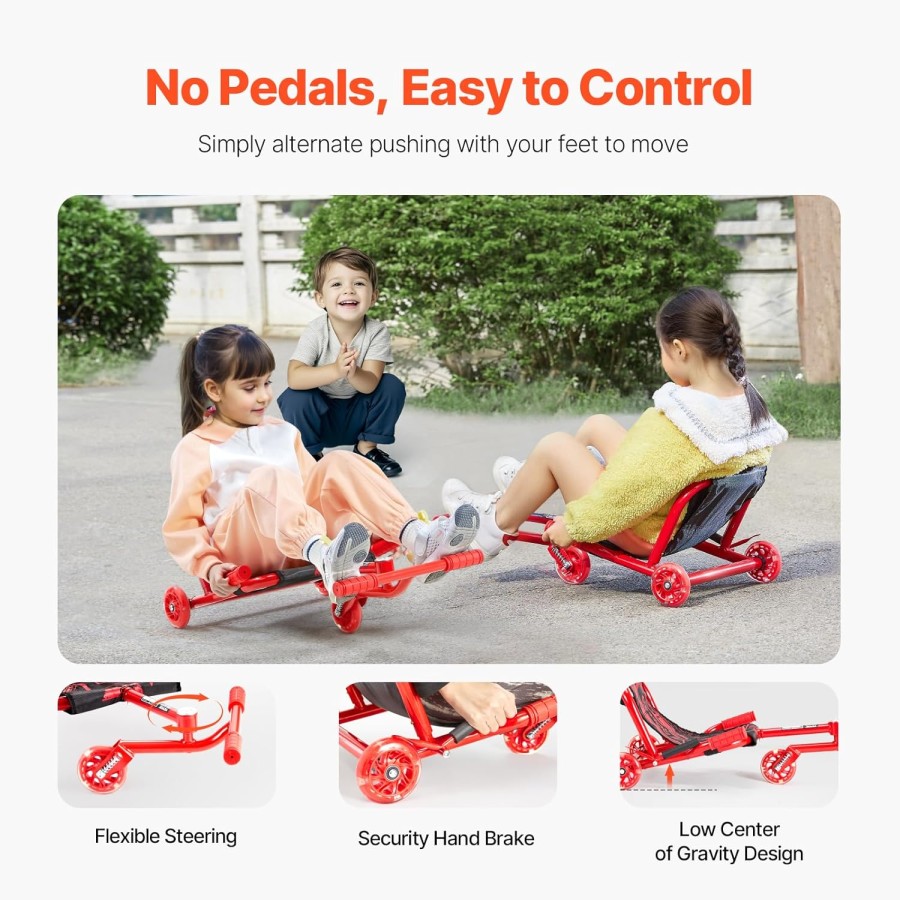 Twister Scooter Wave Roller For Kids - Red