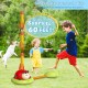 Multifunctional 3-in-1 Rocket Launcher Toy with Music & Ring Toss