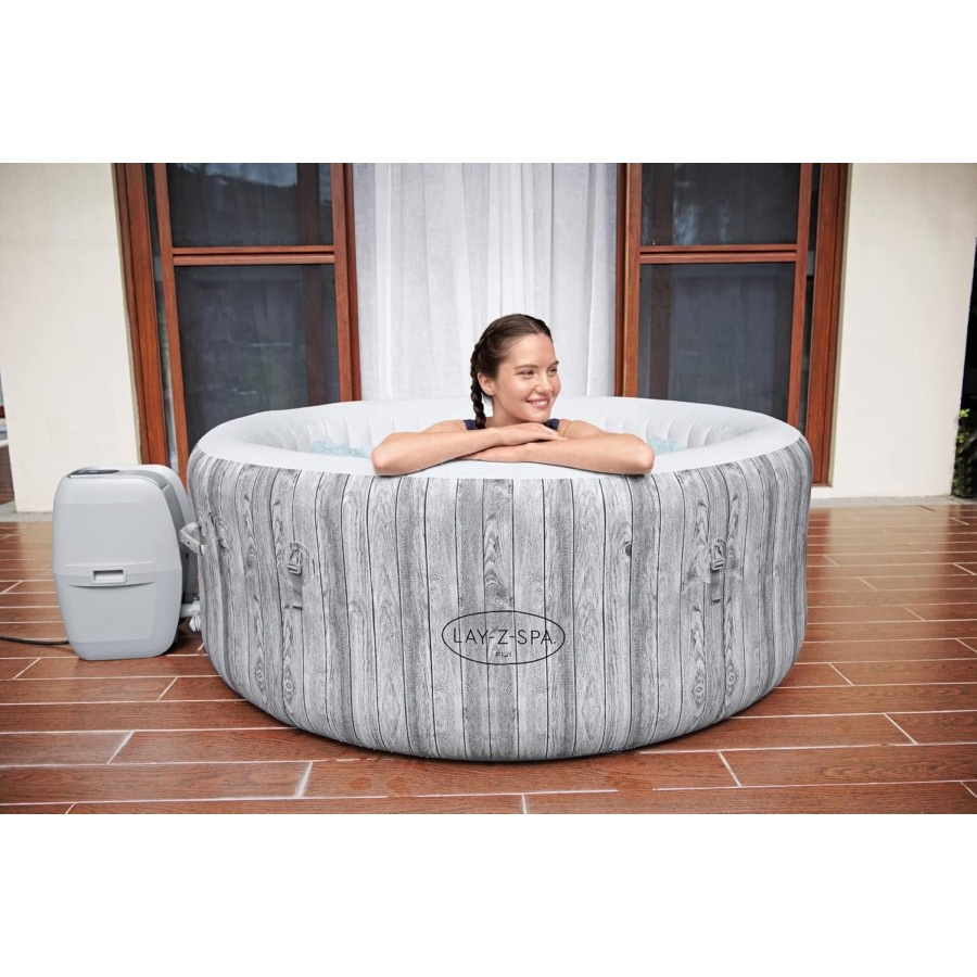 Bestway Lay-Z-Spa Fiji AirJet 4 White Wood Bestway Lay-Z-Spa Fiji AirJet 4 White Wood
