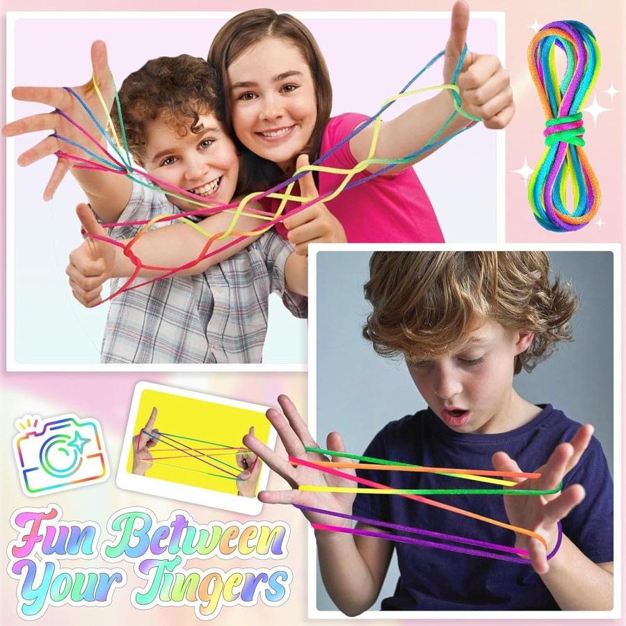 Rainbow Rope Finger Thread