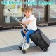 2-in-1 Children Ride-On Suitcase Luggage Travel Bag - Grey 2-in-1 Children Ride-On Suitcase Luggage Travel Bag - Grey