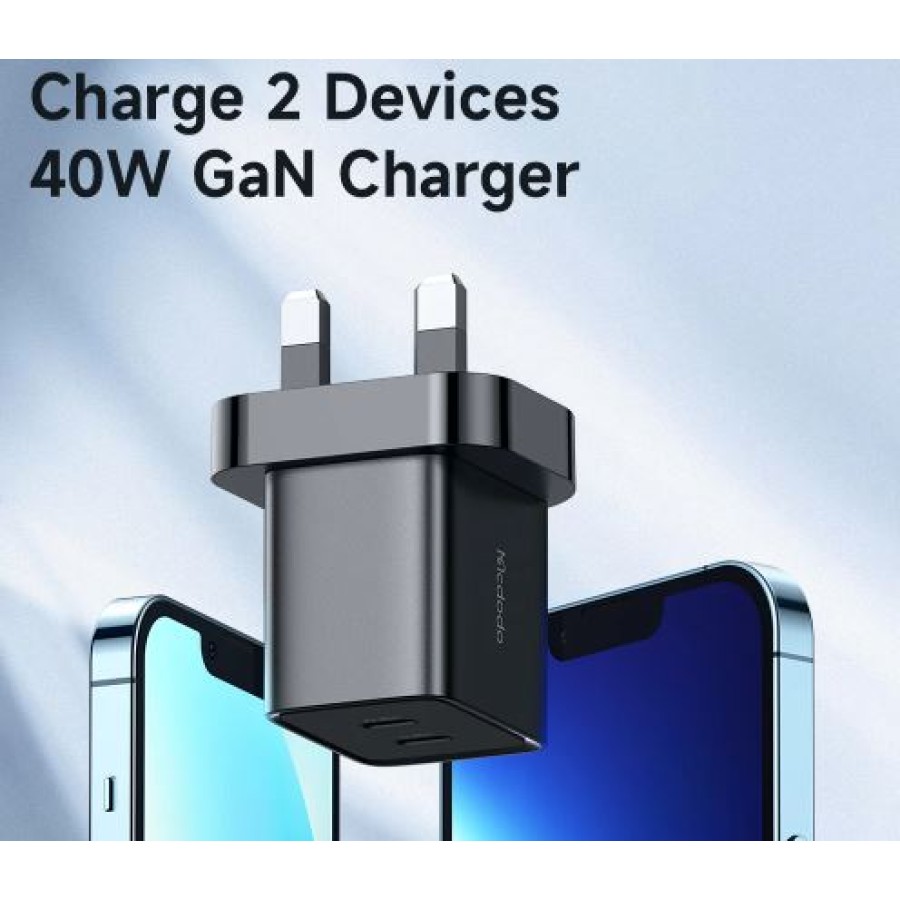 MCDODO 40W DUAL USB-C GAN FAST CHARGER