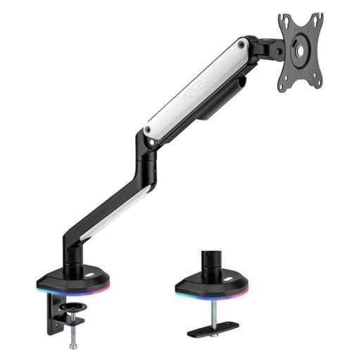 Sades Apep SA-MA02 RGB Single Monitor Mount Arm (Max size 32"/9KG Per ARM) - White