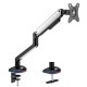 Sades Apep SA-MA02 RGB Single Monitor Mount Arm (Max size 32"/9KG Per ARM) - White