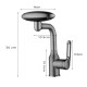High-Pressure Swivel Water Faucet with Four Spray Modes