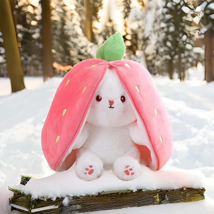 Strawberry Rabbit Plush Toy