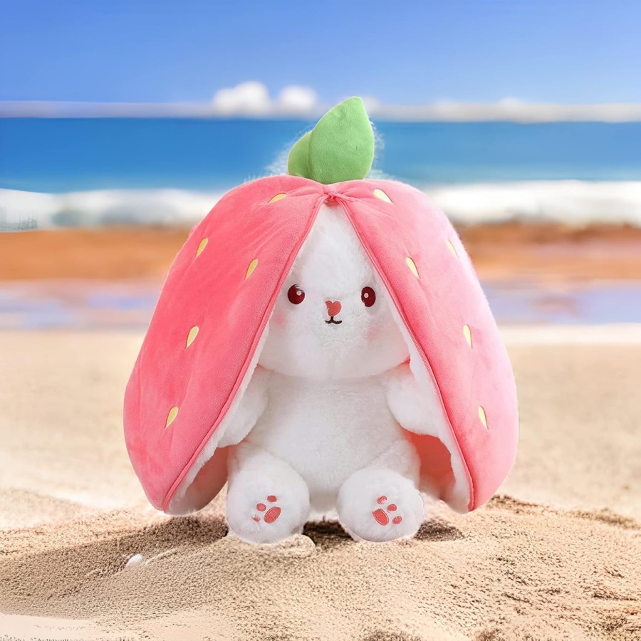 Strawberry Rabbit Plush Toy